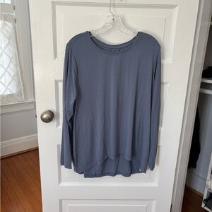 Athleta Shadow Blue Longsleeve With Ease Tee Women’s XL
